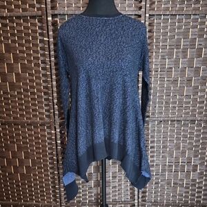Simply Vera Vera Wang Midnight Blue Asymmetrical Sweater